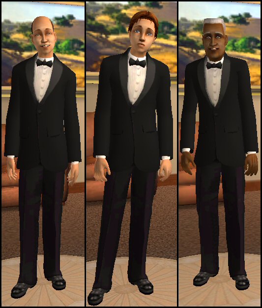 black and ivory tuxedo. REAL Black Tuxedos