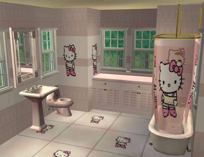 kitty bathroom