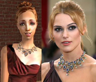 Mod The Sims - Keira Knightley Oscar Dress