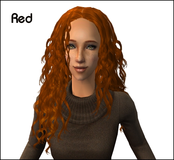 hair colours red. Maxis-like hair colour