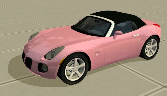 Mod The Sims Powder Pink Recolor of TreZillah 39s 2008 Pontiac Solstice