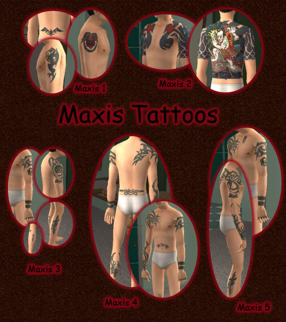 Male Tattoos With Aztec Tattoo Design Picture On Lower Back, Upper Back,
