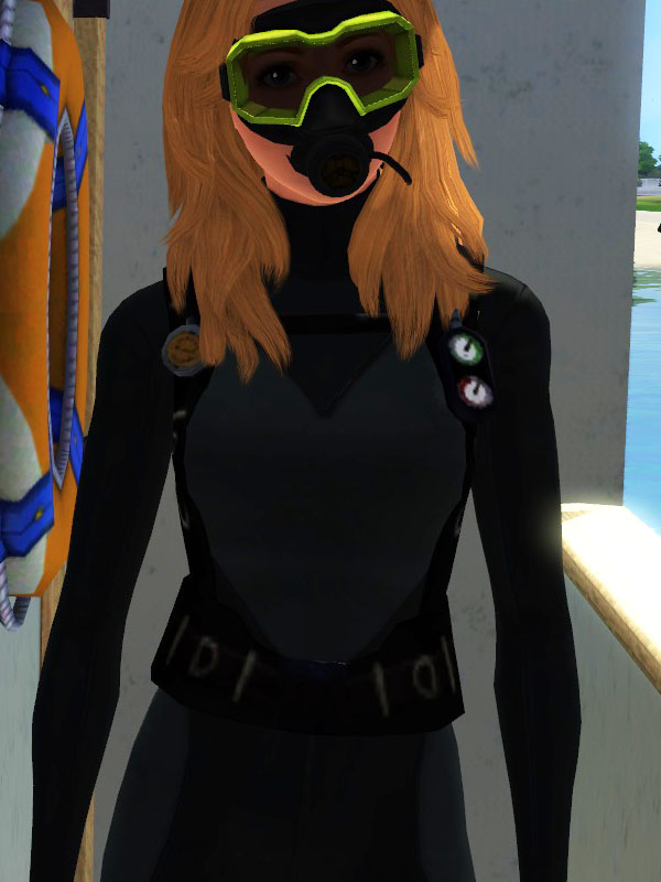 Mod The Sims SCUBA Tank and Harness Accessory for Adult/Young Adult
