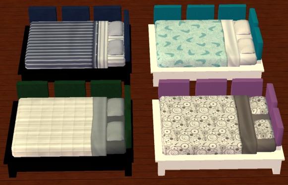 Mod The Sims More Colors for the Pottery Barn Teen Bed by Hope