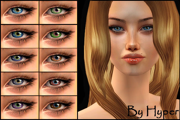 eye colours delineation