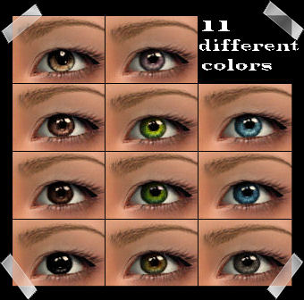 Different Eye Colours