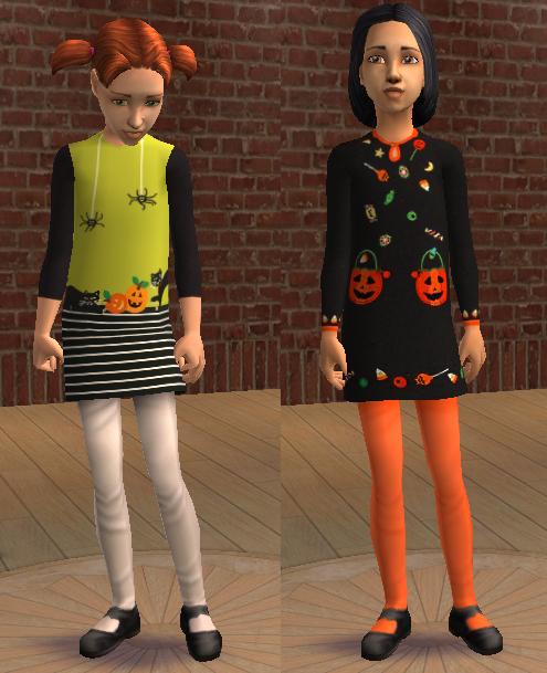 одежда - The Sims 2. Детская одежда: для девочек. - Страница 28 MTS_tiggerypum-142406-girl-halloween