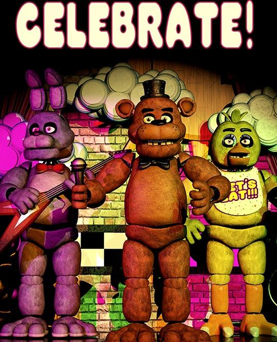 Mod The Sims Fnaf1 Celebrate Poster