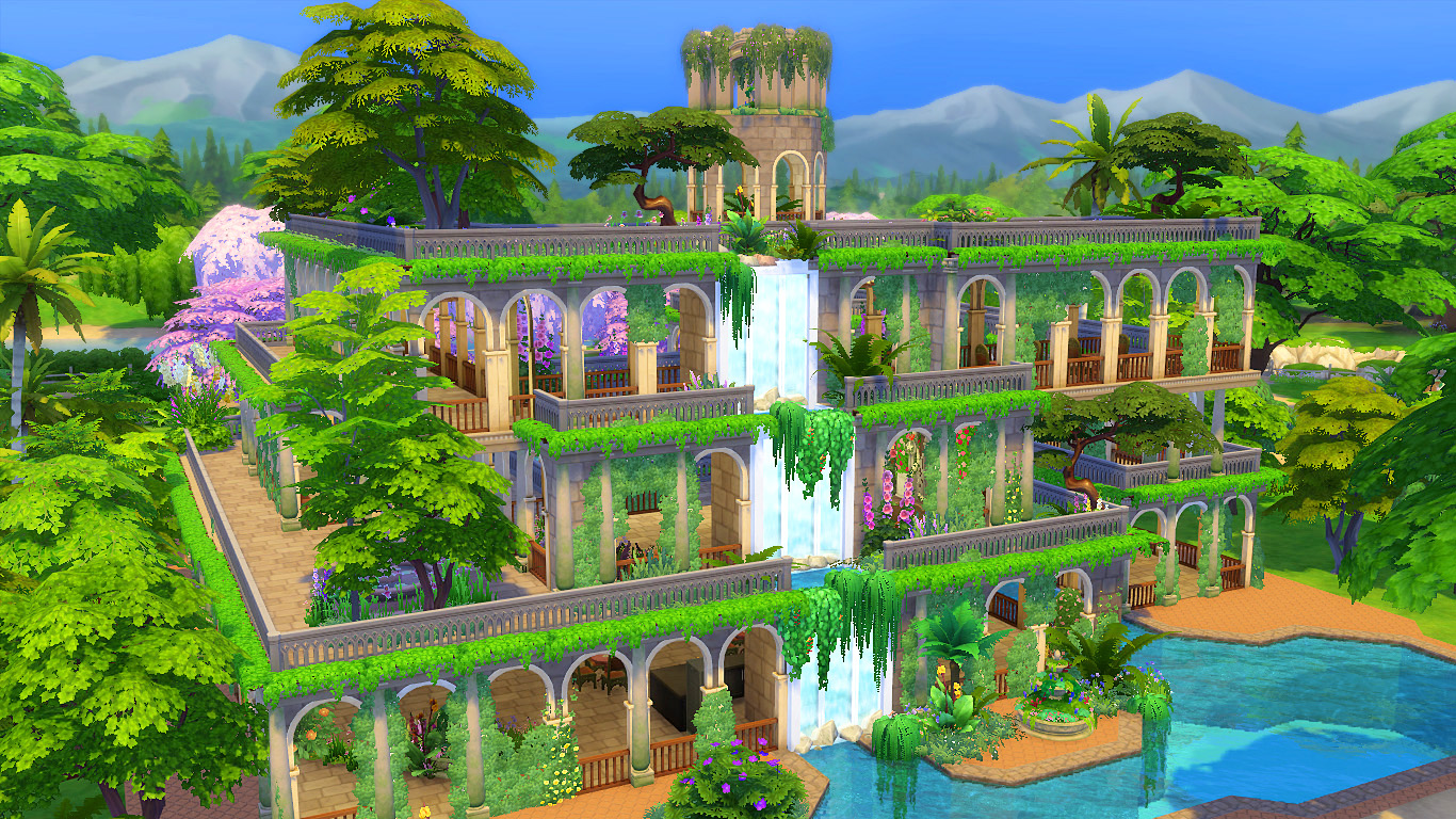 Mod The Sims Hanging Gardens Of Babylon No Cc