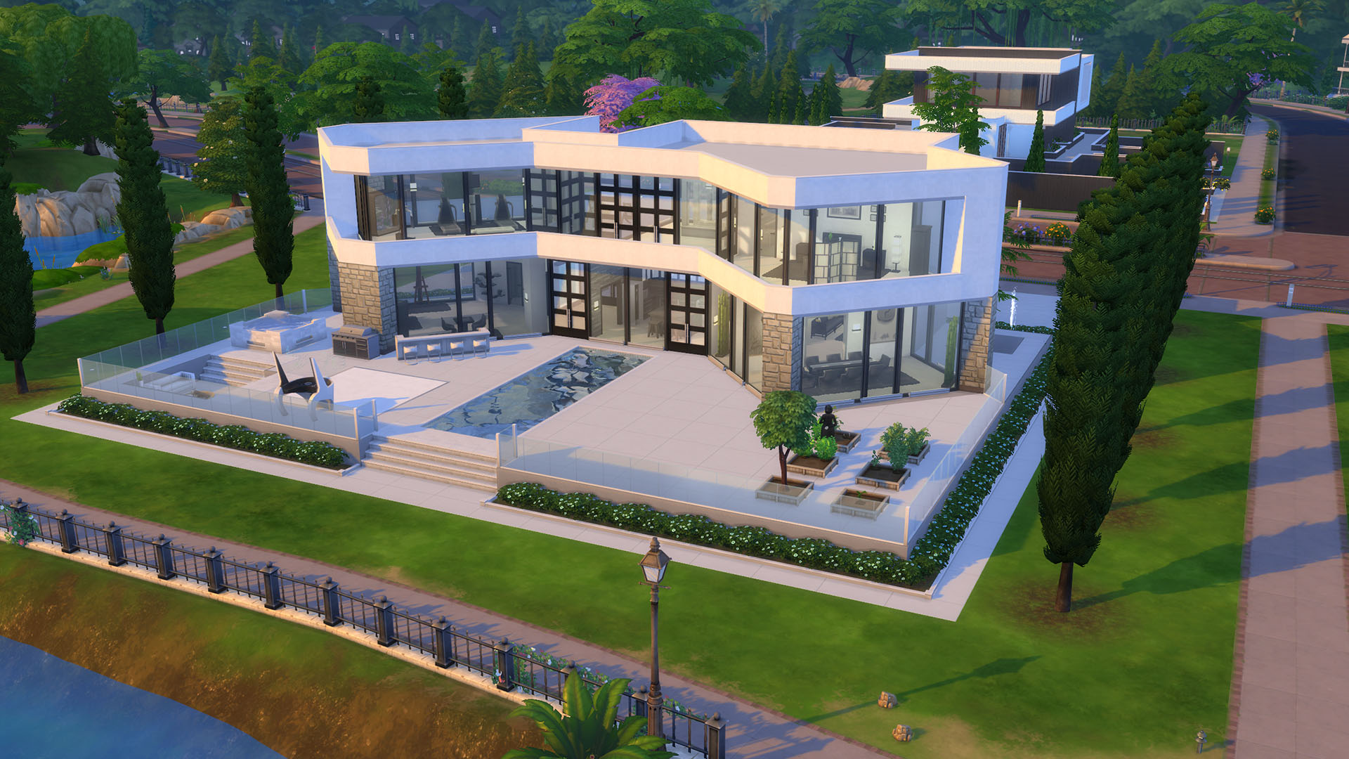 Mod The Sims Ultra Modern Mansion No Cc