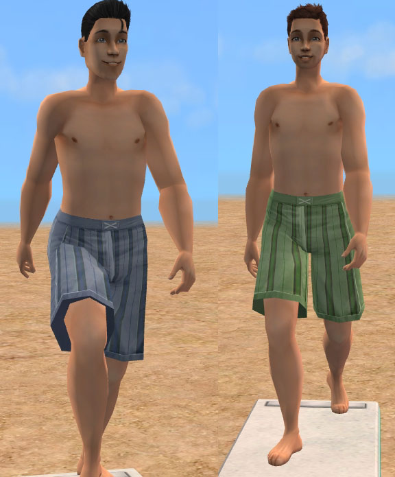 Mod The Sims - Swimming trunks for melodie9's Fat Teen.
