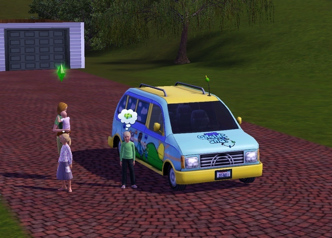 SIMS 3 vans.