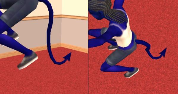 Mod The Sims Forked Tail Based On Atreya S Cat Tail.