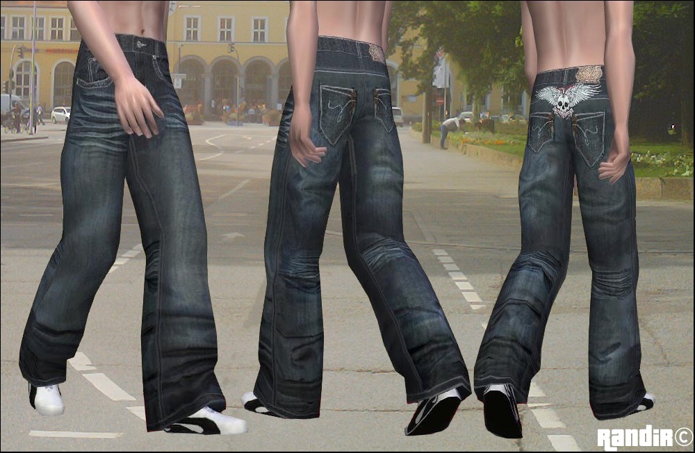 3 4 baggy jeans