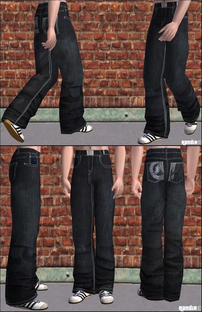 Mod The Sims - 7 Ecko Unltd. baggy pants for Sim guys