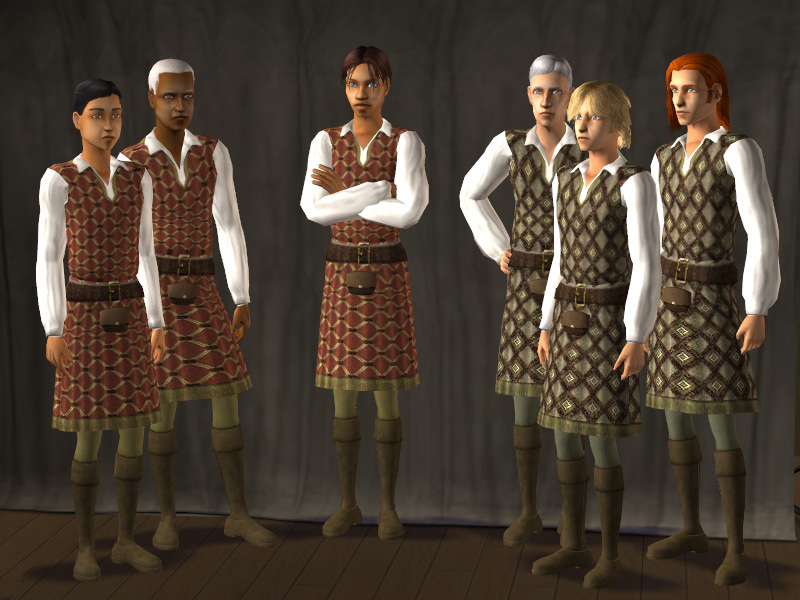 Mod The Sims - Medieval Tavern Apparel Set