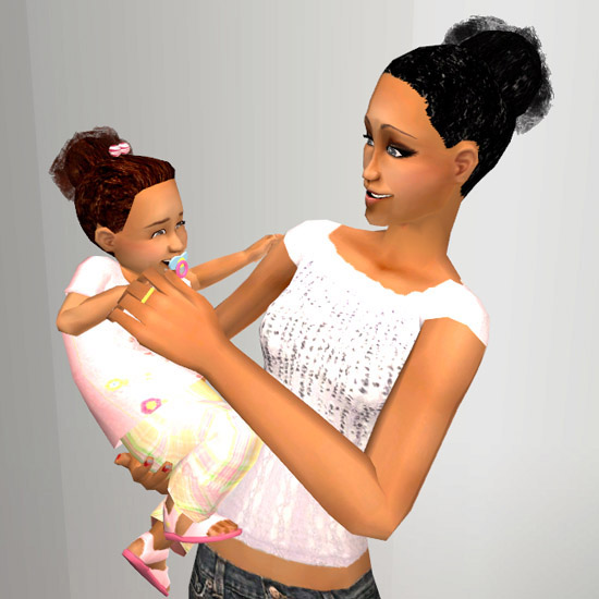 the sims 3 cc hair girls afro puffs
