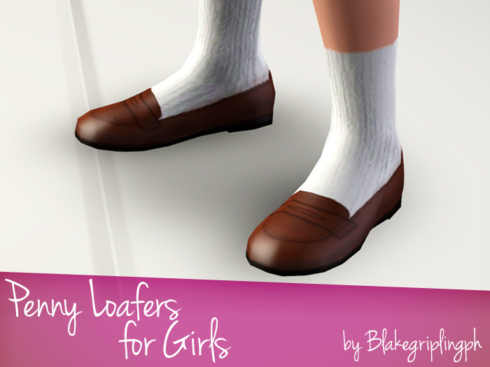 girls penny loafers