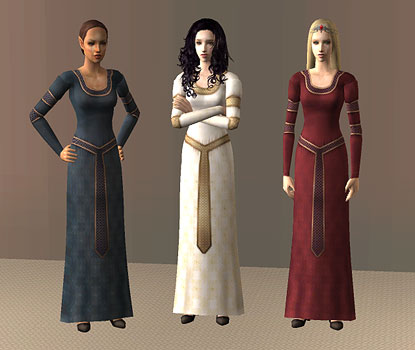 Mod The Sims - Medieval Gown 3