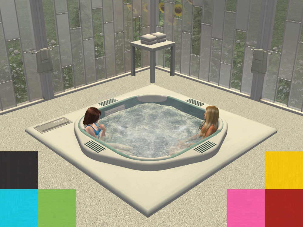 Mod The Sims Vaporware Submergence Spa In Lack Colours