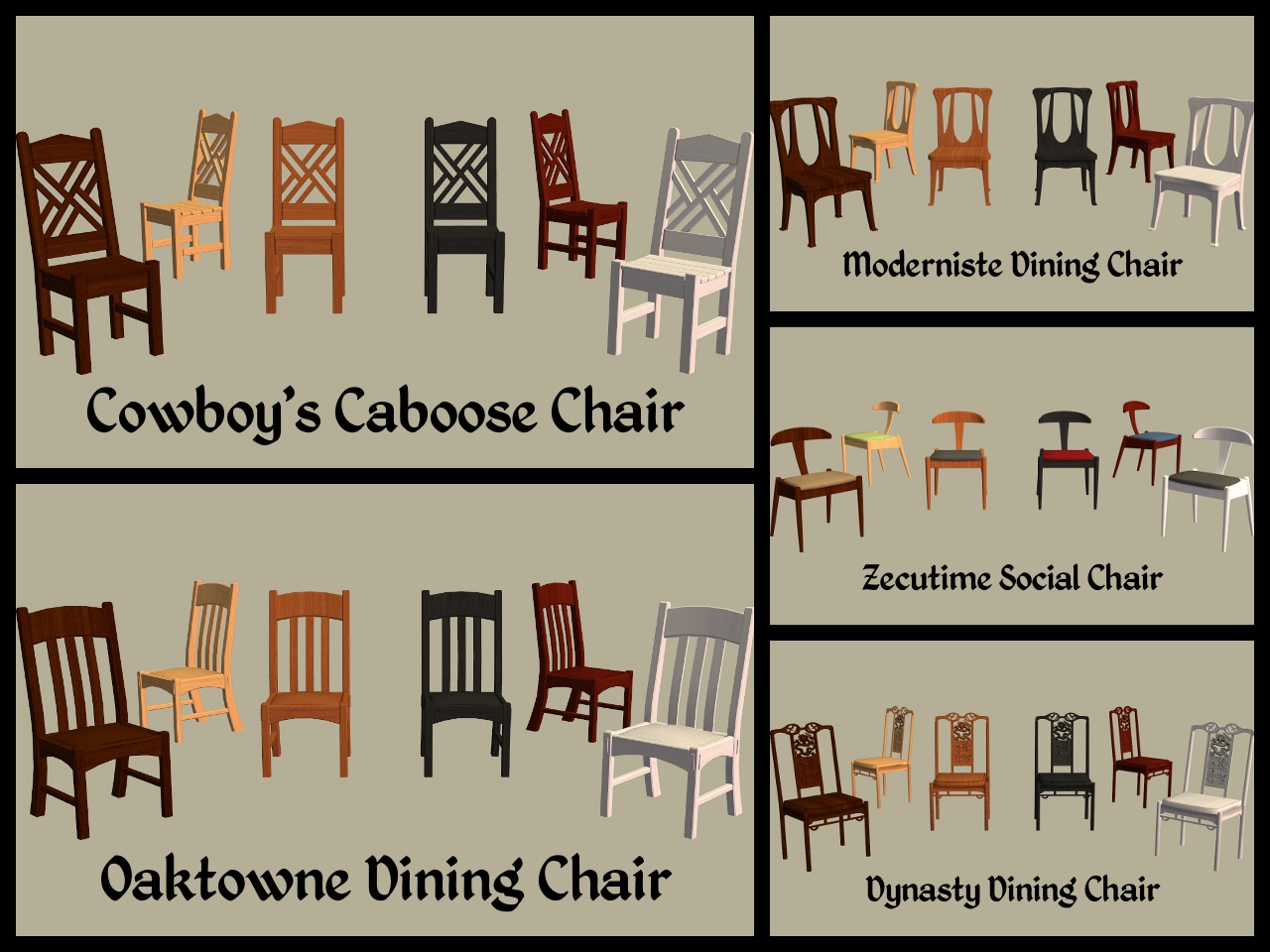Mod The Sims Base Game Dining Chairs Part 2