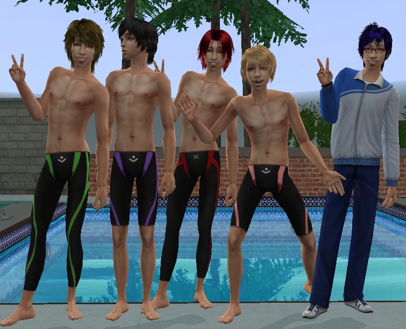 Mod The Sims - Free Anime Swimsuits