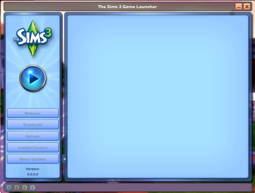 Запуск игры. Программа запуска симс 3. SIMS 3 лаунчер. Симс 3 загрузка. Экран симс 3.
