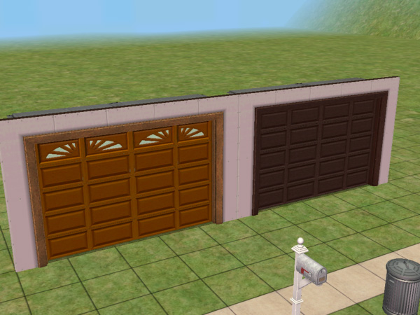 Mod The Sims - Garage Door Recolours - Pink, Blue, Green, Light Brown ...