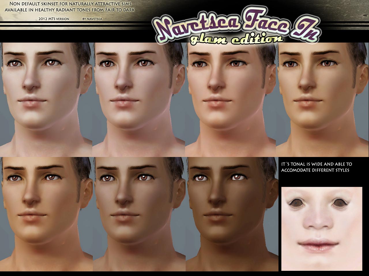 sims 3 default skin replacement blends
