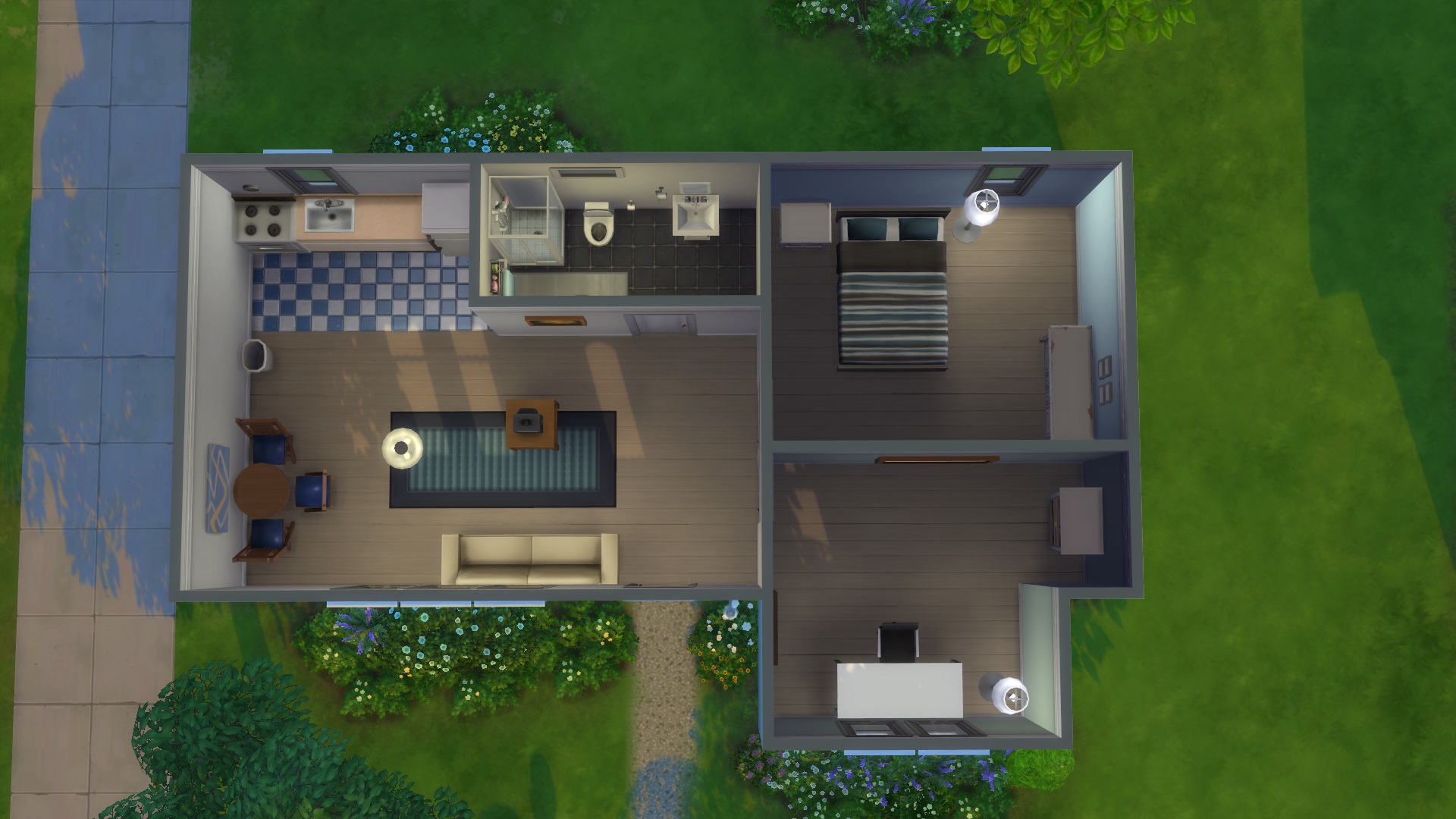 Air house 2. SIMS 4 Starter House Floorplan. Симс 2 хрущевка. Шик 21 1312 симс 4. Симс 2 сделать гараж.